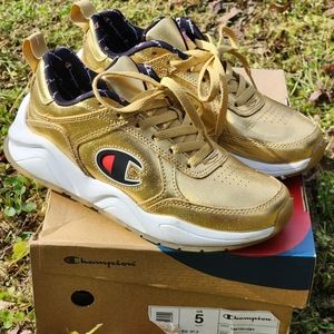 Champion Eighteen Metallic Gold Sneakers